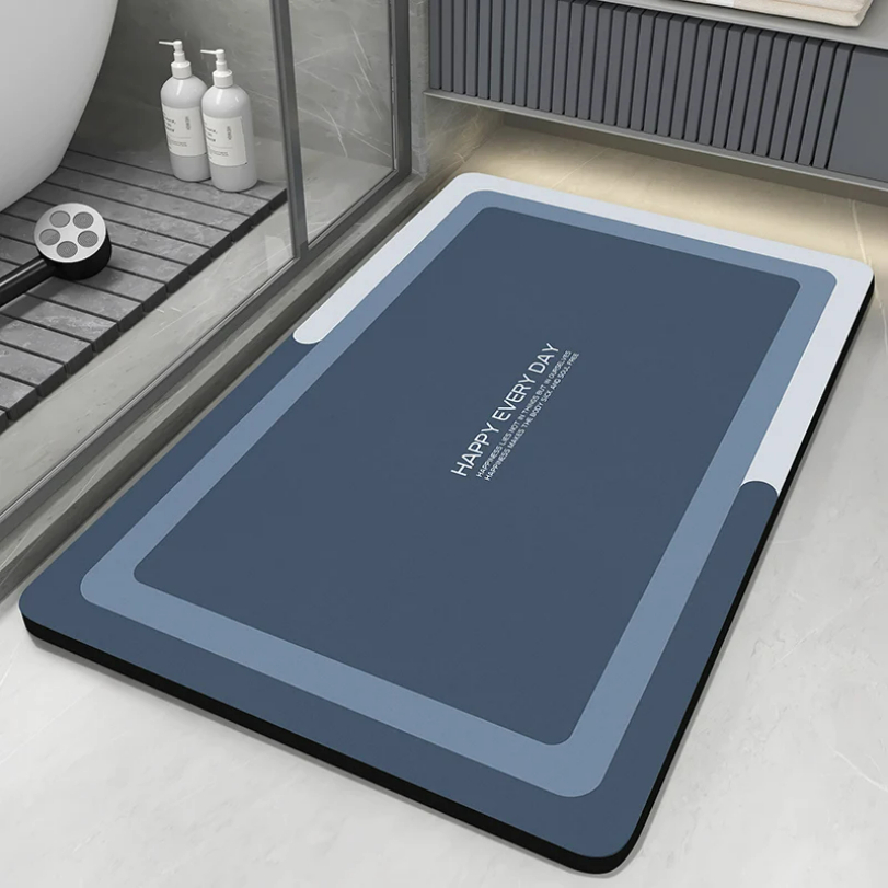 珪藻土バスマット浴室吸収性アンチスリップフロアマット足カーペ - Quick Dry Diatomite Bath Mat のレビューと価格